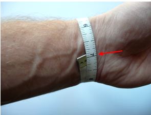 How to measure size of the wrist for Medical Id Bracelets.