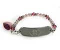 "Rose II" Medical ID Bracelet.