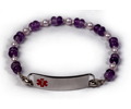 "Strength" Medical ID Bracelet, D- Style, Length 8.5".