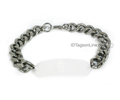 Wide Stainless Steel Bracelet chain (.4" or 10 mm wide). Wide Stainless Steel Bracelet chain (.4" or 10 mm wide).
