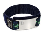 Stainless Steel Sport ID Bracelet with engraved Medical Emblem