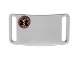 Sport ID Tag with raised Medical Emblem (6 lines of engraving) Sport ID Tag with raised Medical Emblem (6 lines of engraving)
