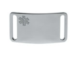 Sport ID Tag with clear Medical Emblem (6 lines of engraving). Sport ID Tag with clear Medical Emblem (6 lines of engraving).