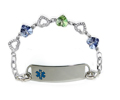 Rhinestone Medical Bracelets