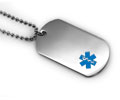 Single Medical Id Dog Tag. Single Medical Id Dog Tag.
