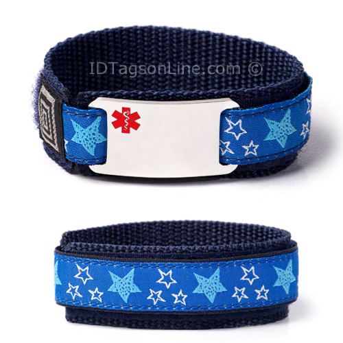 Double sided Kids Medical ID Bracelet. - Click Image to Close