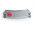 Pisces Healthcare Premium Medical ID Plate with red Emblem.