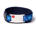 Kids Sport Medical ID Bracelet with Red Emblem. Size 6.5" Max