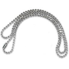 Stainless Steel Ball Chain for necklaces and dog tags.