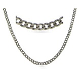 Stainless Steel Endless Curb Chain for necklaces and dog tags.