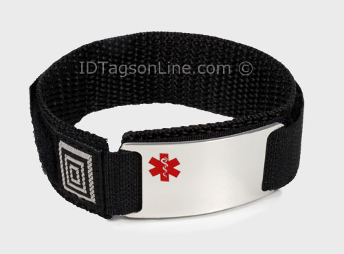 Pisces Healthcare Sport ID Bracelet with colored Medical Emblem - Click Image to Close