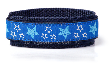 "Blue Stars" Sport wrist band. - Click Image to Close