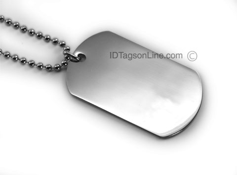 Premium Medical ID Dog Tag (6 lines engraved). - Click Image to Close