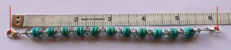 Measuring length of Medical ID bracelet