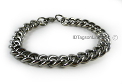 Stainless Steel chain Bracelet (.4" or 10 mm wide).