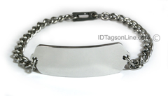 DNR Classic Stainless Steel ID Bracelet.