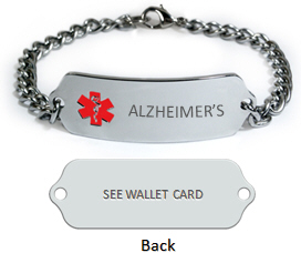 Alzheimer’s Medical ID Bracelet.