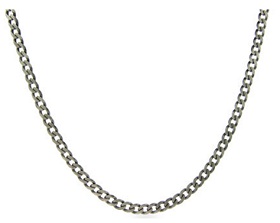 Stainless Steel Endless Curb Chain for necklaces and dog tags.